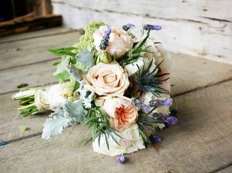 romantic wedding bouquet from Faught's Flowers & Gifts, florist in Jonesboro