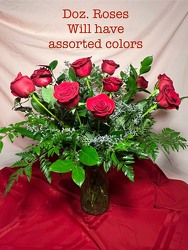 A Dozen Roses from Faught's Flowers & Gifts, florist in Jonesboro