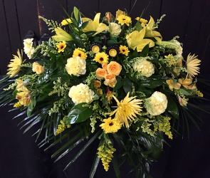 Sunshine Sympathy Tribute from Faught's Flowers & Gifts, florist in Jonesboro