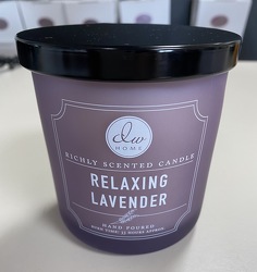 Relaxing Lavender DW Home Candle from Faught's Flowers & Gifts, florist in Jonesboro