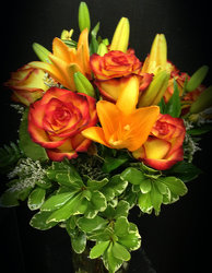 "Hannah's Sunrise" bouquet from Faught's Flowers & Gifts, florist in Jonesboro