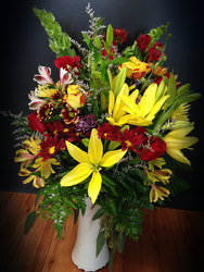 "Splash of Color"  from Faught's Flowers & Gifts, florist in Jonesboro