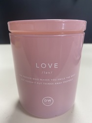 Love DW Candle from Faught's Flowers & Gifts, florist in Jonesboro