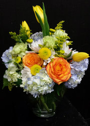 "Orange You Gonna Kiss Me?" Bouquet from Faught's Flowers & Gifts, florist in Jonesboro